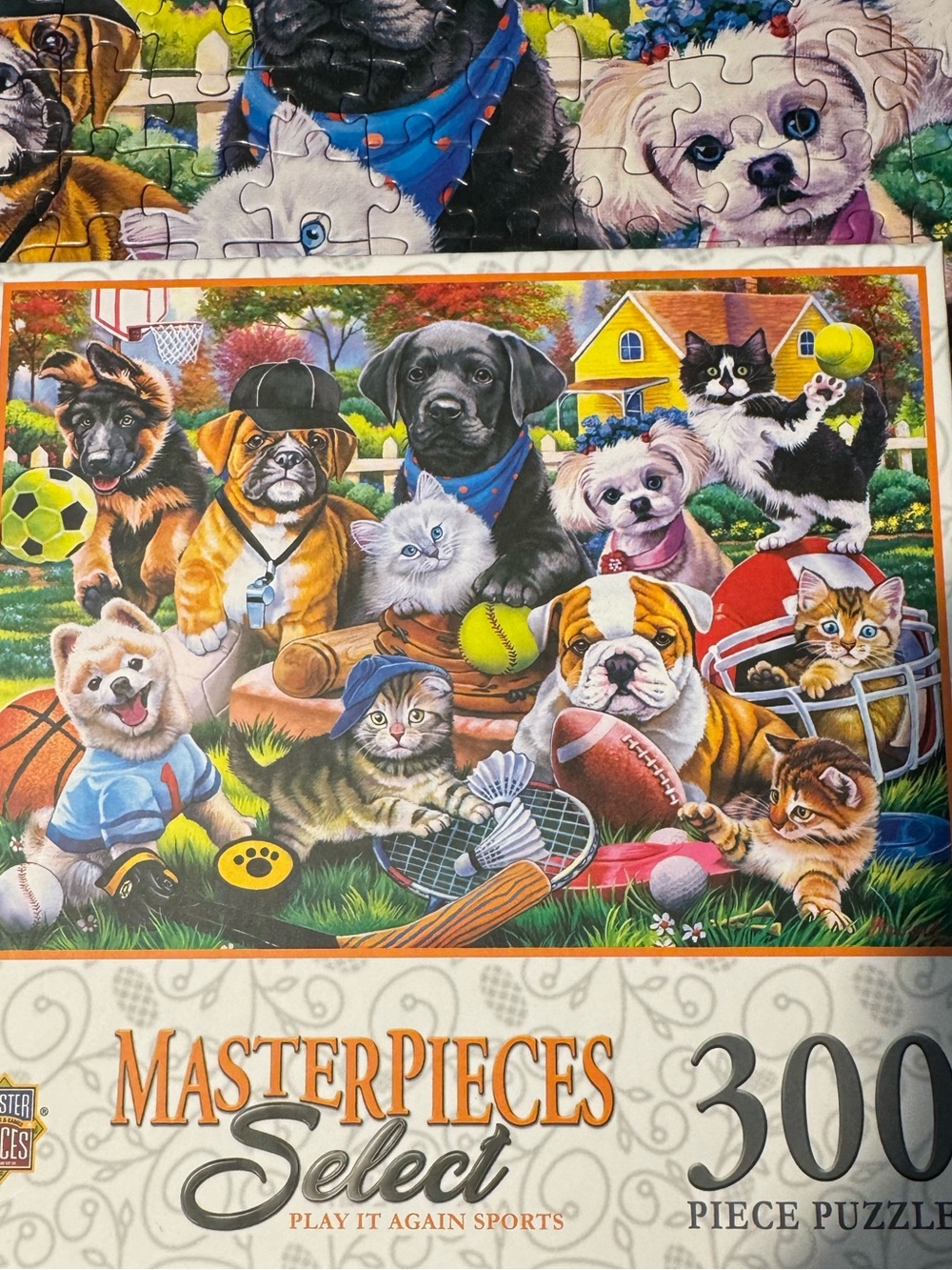 MasterPieces - Playful Paws - Play it Again Sports 300 Piece EZ Grip Puzzle